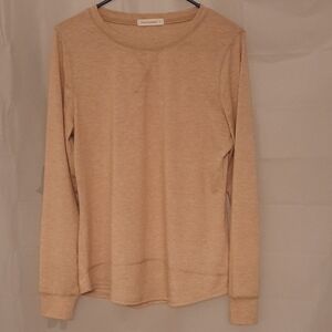 Cream Color  Long Sleeve Blouse